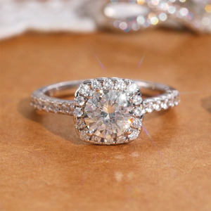 GIA IGI معتمد من CVD HPHT vs vlab نمت الماس مخصص 14k 18k 10k خطوبة عريس ذهبية صلبة - Product Image 1