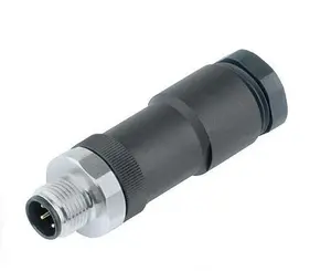 Waterproof IP68 IP67 Circular Automotive Electrical Cable M12 4 pin connector for Industrial Automation