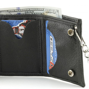 <span class=keywords><strong>Portefeuille</strong></span> à chaîne pour <span class=keywords><strong>homme</strong></span> anti-vol et anti-perte, personnalisé, avec blocage RFID, en cuir véritable, style motard, à trois volets - Product Image 6