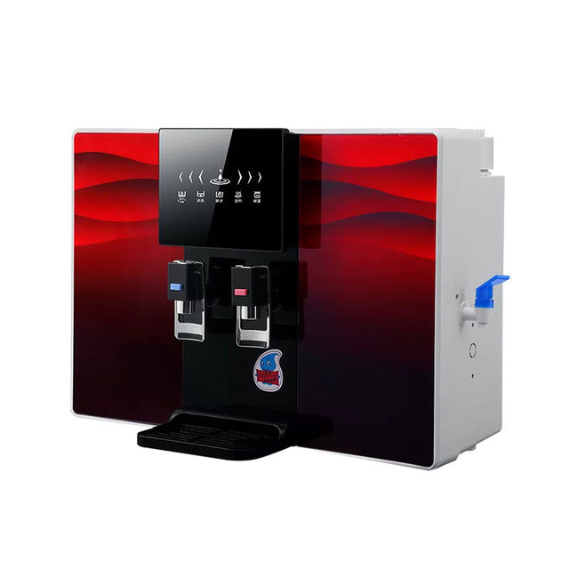 Household Electric Plastic Water Dispenser Cold & Hot RO Water Purifier with Dual Dispenser