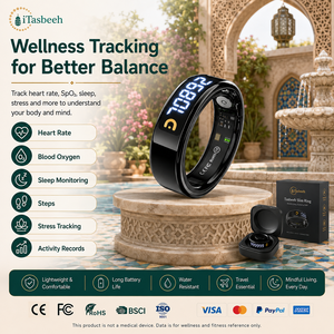 Bague de prière islamique intelligente professionnelle avec compteur de Dhikr vibrant et batterie rechargeable pour la dévotion et le culte - Product Image 5