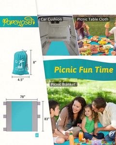 Manta de Playa Portátil Económica con Logotipo Personalizado, Extra Grande, Resistente a la Arena, Impermeable, Protección Solar, para Camping y Picnic - Product Image 4