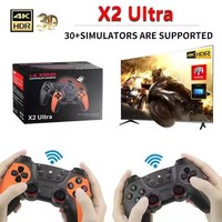 X2 Ultra Classic 2.4G Kablosuz HD Retro El Oyun Konsolu Dahili 20000+ Oyun 64GB Hafıza Aile Dostu Desteklenir