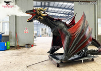 Western Dragon Animatronic Figure Advanced Motion Design pour enfants Utilisation en intérieur dans les parcs à thème Musées Événements fantastiques