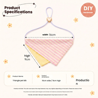 Bandana Hewan Peliharaan Grosir, Syal Segitiga Bergaris Buatan Tangan DIY, Personalisasi Festival, Kucing Anjing Hewan Peliharaan Kecil Sedang, Dapat Disesuaikan, Musim Semi