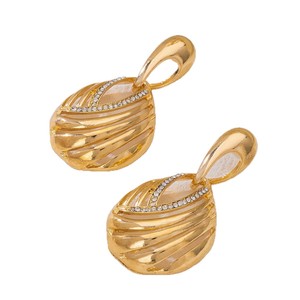 Boucles d'oreilles tendance géométriques simples en forme de goutte d'eau, incrustées, pour femmes, idéales pour le quotidien et les soirées – Nouveauté transfrontalière très prisée - Product Image 5