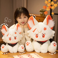 Boneka Kucing Anime 30cm Super Lembut Bahan Plush Isi Kapas PP, Hadiah Ulang Tahun/Hari Raya untuk Kekasih, Cocok untuk Mesin Cakar Genshin