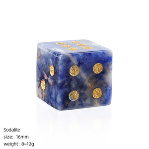 Dados de Piedra Natural de 16 mm, Cubo Hexagonal, Accesorios de Juego de Cristal para D&D, Juegos de Mesa, Gemas Semipreciosas Talladas - Product Image 5