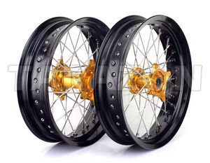 21 "avant et 19" arrière Supermoto Tubeless Wheel Spoke Rim Rotor Set pour Beta RR/RR Race Edition/RR-S/Xtrainer 2020-2023 - Product Image 1