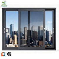 Ventanas Corredizas de Aleación de Aluminio de Nuevo Diseño Topbright, Doble Vidrio, Resistentes a Huracanes, Ahorro de Energía, Insonorizadas, Colgantes, Exteriores