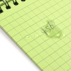 Per tutte le stagioni impermeabile a spirale taccuino verde griglia carta Steno Pad Memo <span class=keywords><strong>Book</strong></span> con copertina per campeggio e escursioni all'aperto - Product Image 3