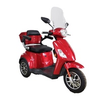 Tricycle électrique luxueux de 1000 W à longue portée avec grand coffre de rangement pour personnes âgées