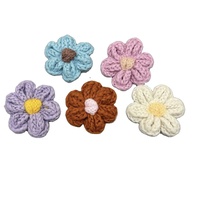 ZSY personnalisé crochet fleur patch mariée applique à la main crochet bricolage coloré Applique 3D fleur maison mariage décoration
