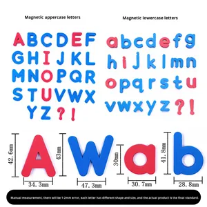 สติกเกอร์แม่เหล็กตัวอักษรภาษาอังกฤษ 26 ตัว และตัวเลข สำหรับการศึกษาปฐมวัย ใช้กับกระดานดำในโรงเรียนประถมศึกษา ทำจากวัสดุ EVA - Product Image 4