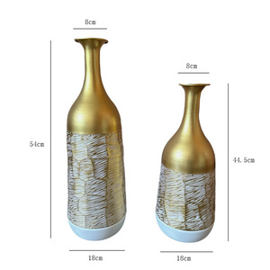 Dezun Home Furnishings Floor <b>Vase</b> <b>Set</b> Handmade Vintage Cylindrical Large Decorative Bottles For Living Room Interior Design - Product Image 5
