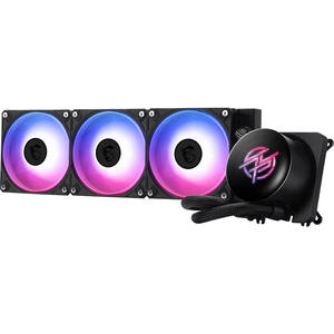 <span class=keywords><strong>MSI</strong></span> MPG CORELIQUID P13 360 Noir - Refroidisseur liquide pour processeur <span class=keywords><strong>AIO</strong></span> ARGB - Radiateur 360 mm - Écran LCD IPS 2,1 pouces - Trois ventilateurs PWM ARGB de 120 mm - Product Image 3