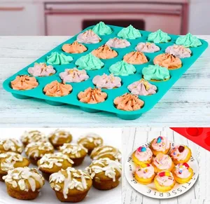 Mini Muffin & Cupcake Set, Antihaft-Silikon-Backform, BPA-frei und spülmaschinen fest Ideal für die Herstellung von Muffin kuchen, Torten brot