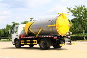 Camión de succión de aguas residuales Dongfeng Camión de succión de aguas residuales 4*2 6CBM Camión de succión de aguas residuales - Product Image 4