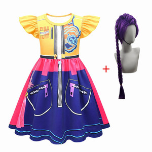 Vestido de cosplay de dibujos animados para niñas Huntrix Rumi Mira Zoey, de gasa con corte en A, estampado digital 3D, disfraz de Halloween, fuente transfronteriza - Product Image 2