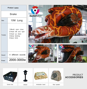Realistic <strong>Green</strong> Snake Animatronics Model Real-Size Simulated Animals for Kids' Indoor/Outdoor Adventure Shopping Malls Airports - Product Image 5