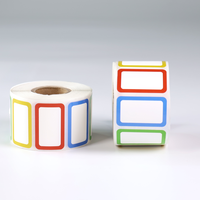 Autocollants personnalisés imperméables imprimés UV pour cadeaux, étiquettes de remerciement, étiquettes d'emballage assorties en papier kraft, rouleaux d'autocollants avec logo