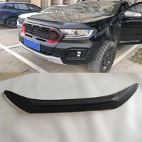 OVOVS Protection avant LED pour capot moteur, garnitures de capot avec plaque de protection LED pour Ford Ranger T7 T8 16-21