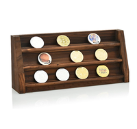 Présentoir de médailles, support pour pièces de monnaie de collection, présentoir pour médailles, étui à pièces de monnaie, étagère de rangement en bois, support mural pour médailles