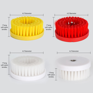 <span class=keywords><strong>Cepillo</strong></span> Rotatorio para Tapicería con Cerdas de Nylon Suaves/Medianas - Herramienta de Limpieza para Lavado de Autos con Adaptador - Product Image 1