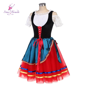 Costume da ballo romantico Tutu TARANTELLA di gruppo costumi da ballo per ballerine da ballo e da ginnastica - Product Image 4