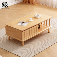 Fabricant chinois, prix bas, table basse sur mesure, petit MOQ, dropshipping, design le plus récent, meubles de salon, table à thé en bois.