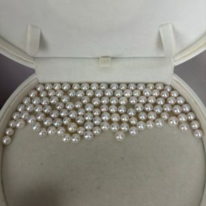 Perlas de Akoya de Agua Salada de 7-8 mm, Perlas Naturales de Zhuji, Color Blanco, Luz Intensa, Sin Defectos, Venta al por Mayor - Product Image 3