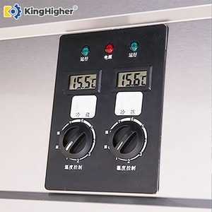 Congélateur vertical <span class=keywords><strong>multi</strong></span>-portes commercial à usage intensif Réfrigérateur de réfrigération directe à double température de grande capacité - Product Image 4