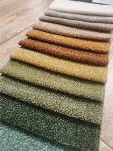 Telas de Chenilla Tejidas Ignífugas y Antibolitas de Primera Calidad, Teñidas Lisas para Interiores Elegantes BURCE - Product Image 1