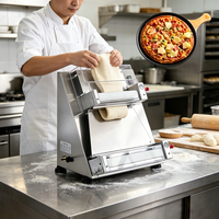 Machine de laminage de pâte à pizza électrique debout de table, laminoir de pâte à pâtisserie à usage commercial en acier inoxydable