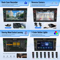 Autoradio MP5 BQCC 7 pouces avec écran LED IPS, CarPlay sans fil, Android Auto, FM AM RDS BT, lecteur DVD multimédia coloré, stéréo pour Opel