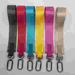 Promotion Gift Custom Woven Logo Webbing Nylon <b>Lanyard</b> <b>Key</b> Chain Carabiners <b>Key</b> Holder - Product Image 1