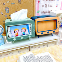 Boîte à mouchoirs TV en plastique de luxe moderne rangement multifonctionnel pour salon Table basse salle de bain toilette porte-papier de bureau