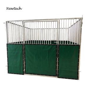 Estábulo de cavalo portátil em aço galvanizado por imersão a quente com painel de cavalo de tecido durável - Product Image 2