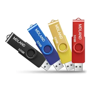 Renkli Metal döner kalem sürücü USB 2.0 3.0 özel Logo Usb Flash sürücü 1gb 2gb 4gb 8gb 16gb 32gb 64gb 128gb 256gb
