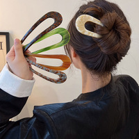 En gros Vintage En Forme De U Épingle À Cheveux Acide Acétique Cheveux Fourchette Barrettes Chignon Chignon Cheveux Bâton Chapeaux Accessoires De Cheveux