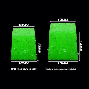 10 unidades/bolsa 1.7g 2.6g Señuelo artificial de silicona suave con forma de dado DIY para pesca de bacalao y agua dulce/salada sin anzuelos - Product Image 1