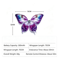 Nouvel Arrivage en Gros : Drone RC Papillon Volant Bionique Détachable avec Spectacle de Lumières LED pour Fêtes d'Anniversaire et Décoration de Scène d'Ouverture de Marque