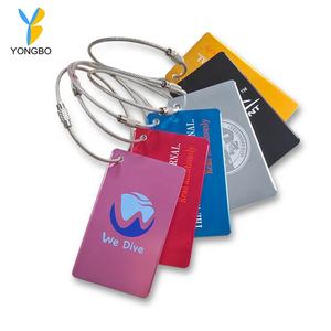 ขายส่งที่กําหนดเองแท็กกระเป๋าเดินทางคุณภาพสูงแท็กกระเป๋าส่งเสริมการขายเปล่าอลูมิเนียมอัลลอยด์แท็กกระเป๋าเครื่องบิน - Product Image 5