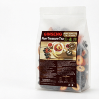 Teh Herbal Rasa Ginseng Lima Harta Karun Oem Blend untuk Pria, Meningkatkan Kekuatan & Kesuburan, Proses Mentah, Sachet Kemasan Besar, Teh Pelangsing