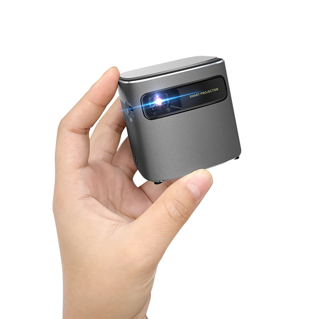 HOTACK D048C Mini Cube Shape DLP Proyector Smart Portable Home Theater Projector HD Movie Wireless Outdoor Projectors