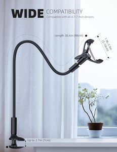 Flexible Long Arm <strong>Lazy</strong> Phone Mount <strong>for</strong> Desk Clip <strong>Bracket</strong> Clamp Stand Goose Neck Bed <strong>Bracket</strong> Long Phone Holder <strong>for</strong> <strong>Iphone</strong> - Product Image 4