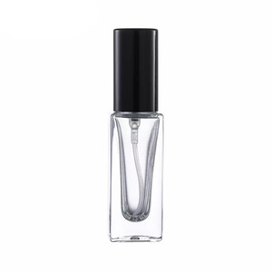 Transparent Square 6ml Refillable Aluminum Atomizer Perfume Spray <b>Bottle</b> Portable Refillable Perfume <b>Bottle</b> with Silver Gold Cap - Product Image 5