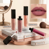 Rouge à lèvres liquide mat vegan sans cruauté animale, longue tenue, waterproof, cosmétiques de luxe, logo personnalisé, vente en gros