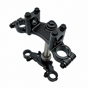 Piezas Estructurales de Motocicleta de Acero Inoxidable Mecanizadas por CNC Personalizadas, Abrazadera Triple de Calidad para Horquilla Delantera y Columna de Dirección - Product Image 4