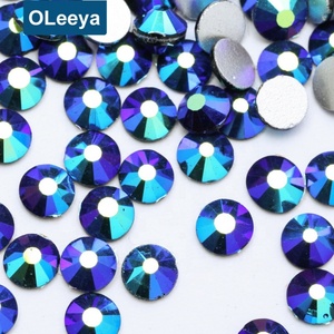 Factory Wholesale New Color SS20 Northern Light Flat Back Crystal Strass Glass Non Hot Fix Gems for <b>Bikinis</b> Decoration - Product Image 5